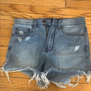 Denim CoLab Cut Off Denim Shorts